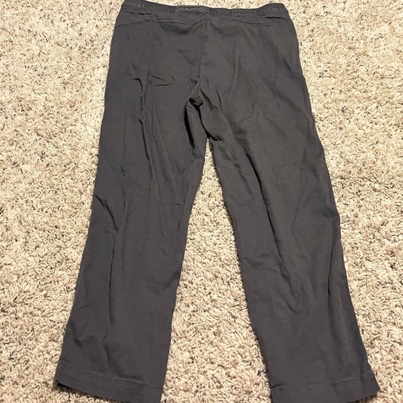 32 Degrees Stretch Linen Blend Pants High Rise Solid Gray Pockets Medium women's - Picture 3 of 10